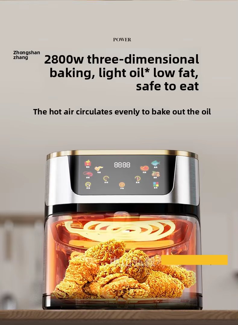 IN STOCK IN TORONTO-READY TO SHIP - 12 LTR Stainless Steel Air Fryer with Touch Screen Multifunctionality