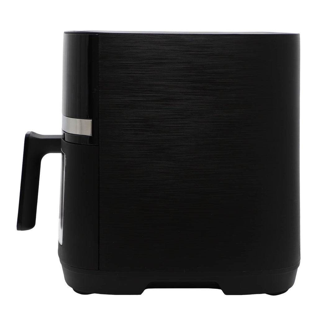 8 Quart Digital Electric Air Fryer with Transparent Window in Black