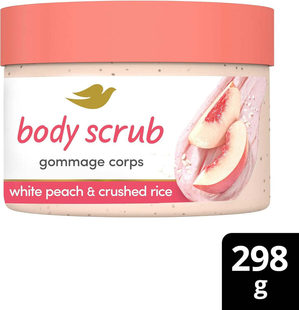 Body Scrub for Silky Smooth Skin White Peach & Crushed Rice Exfoliating Body Scrub That Restores Skin'S Natural Nutrients 298 G