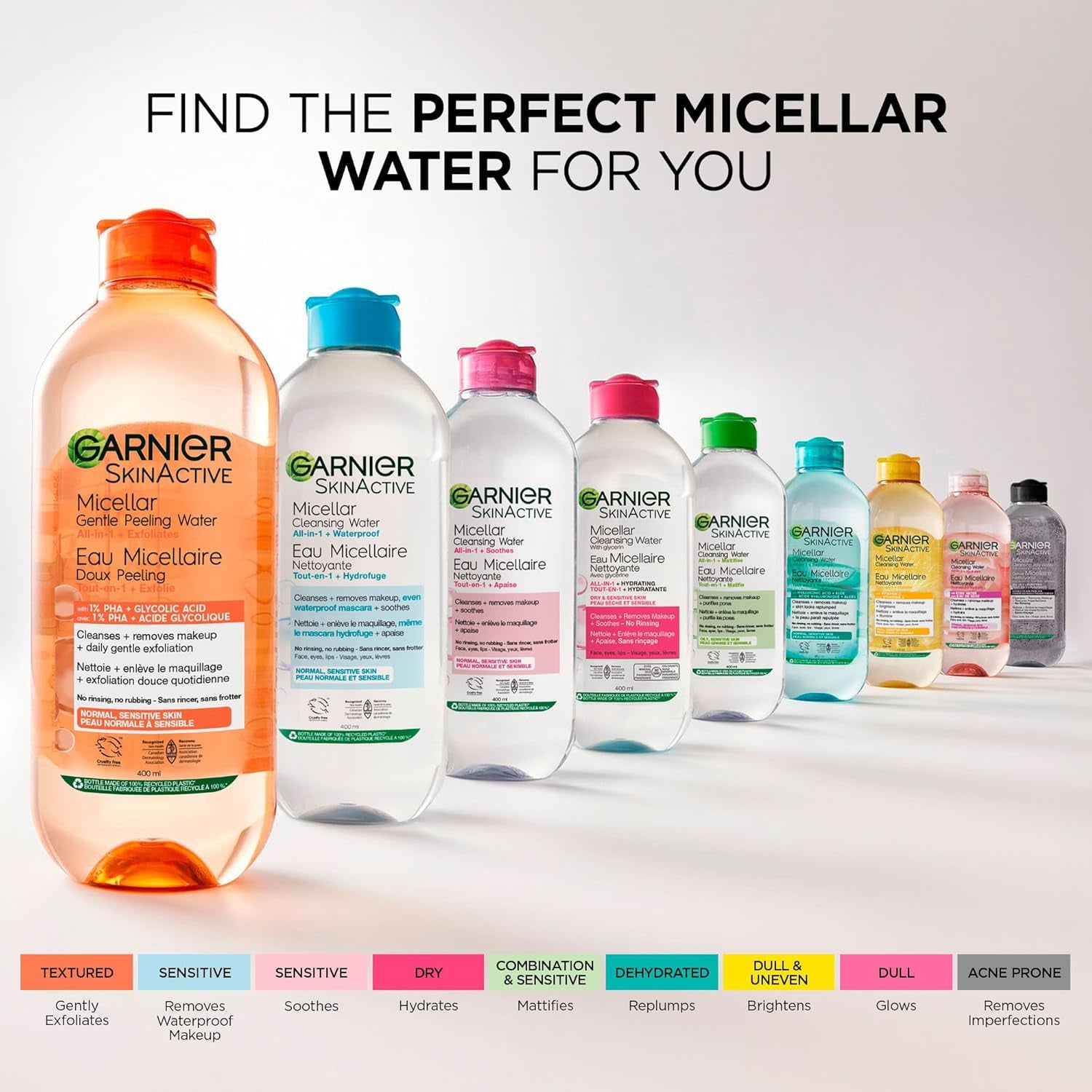 Micellar Cleansing Water, All-In-One Hydrating Makeup Remover, Face Cleanser with Rose Water & Glycerin, Hypoallergenic, Sensitive to Dry Skin, 700Ml