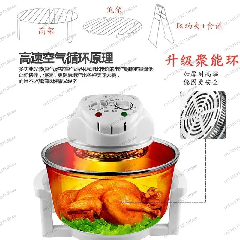 Electric Convection Oven Halogen Healthy Kitchen 12 Liters Accessories Quality