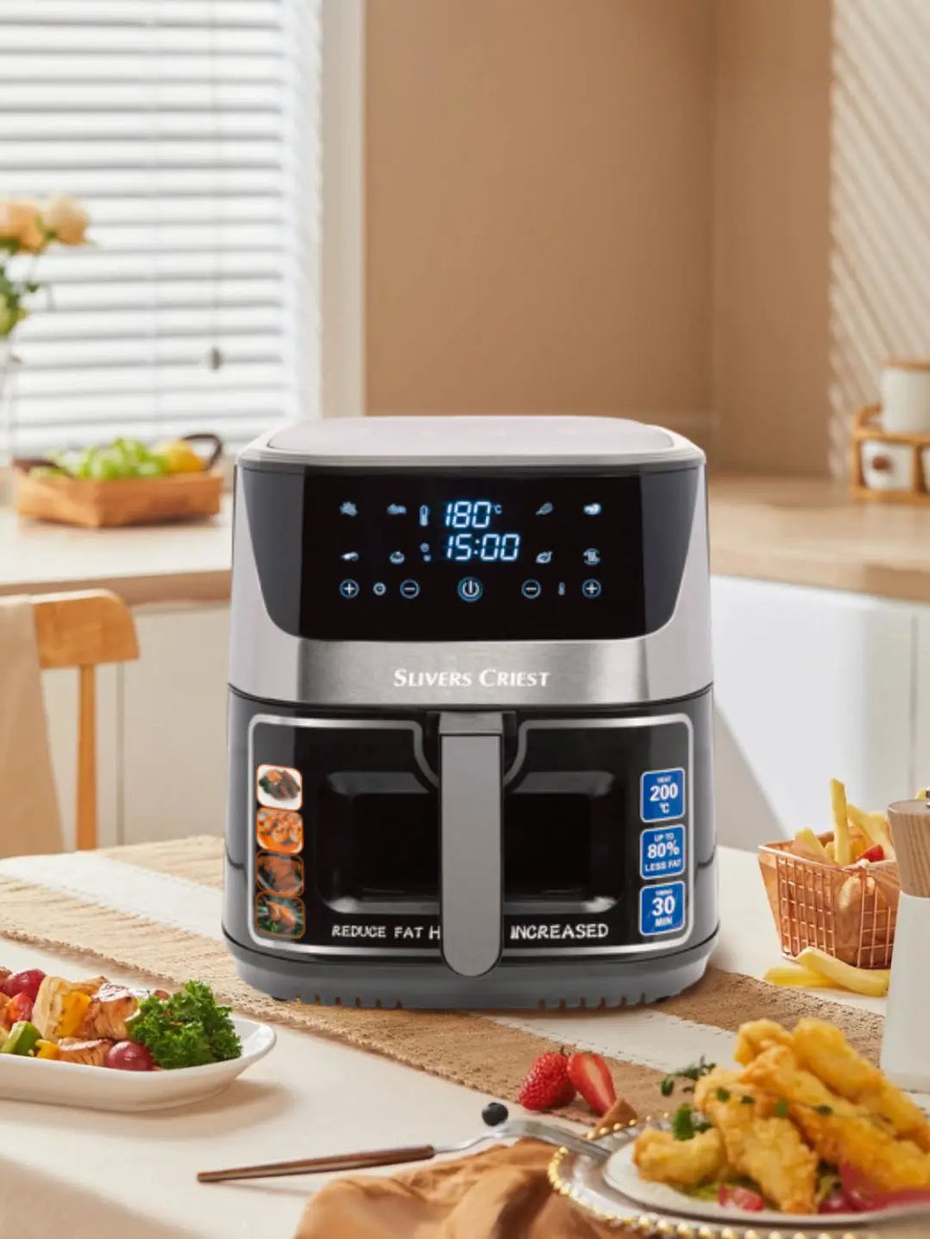 2025 New Arrival 12L Oil-Free Electric Air Fryer - Cheap Good Quality Air Fryer Rack System