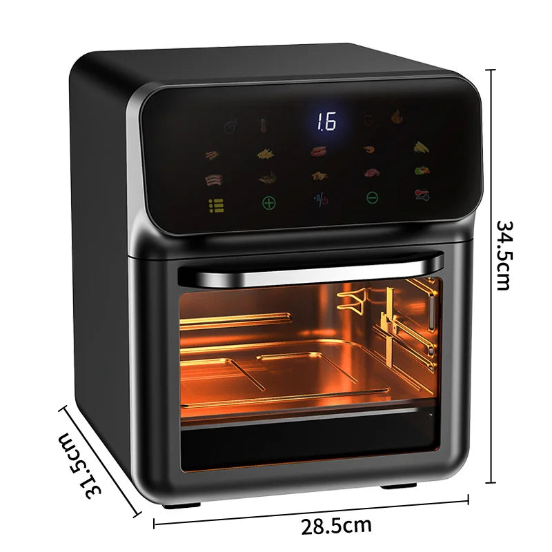 10L Large Capacity Electric Air Fryers Oil-free Automatic Household Kitchen 360°Baking Convection Oven Deep Fryer without Oil with set of Liners. FREE. Value $30.