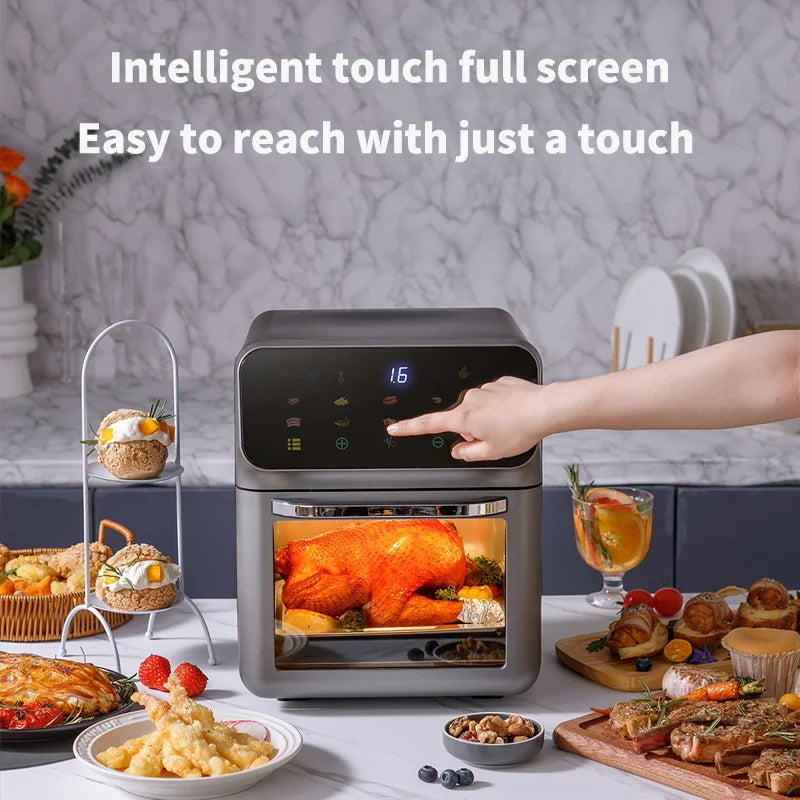 10L Large Capacity Electric Air Fryers Oil-free Automatic Household Kitchen 360°Baking Convection Oven Deep Fryer without Oil with set of Liners. FREE. Value $30.