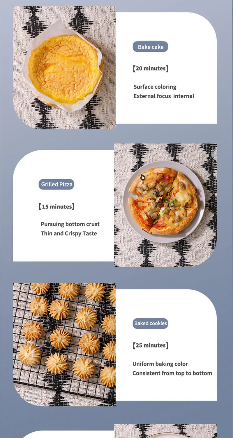 10L Large Capacity Electric Air Fryers Oil-free Automatic Household Kitchen 360°Baking Convection Oven Deep Fryer without Oil with set of Liners. FREE. Value $30.