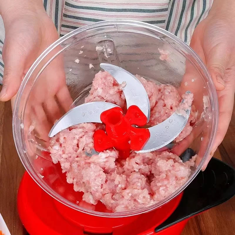 Manual Multifunctional Food Processor Chili Garlic Slicer Vegetable Fruit Chop up Machine for Kitchen