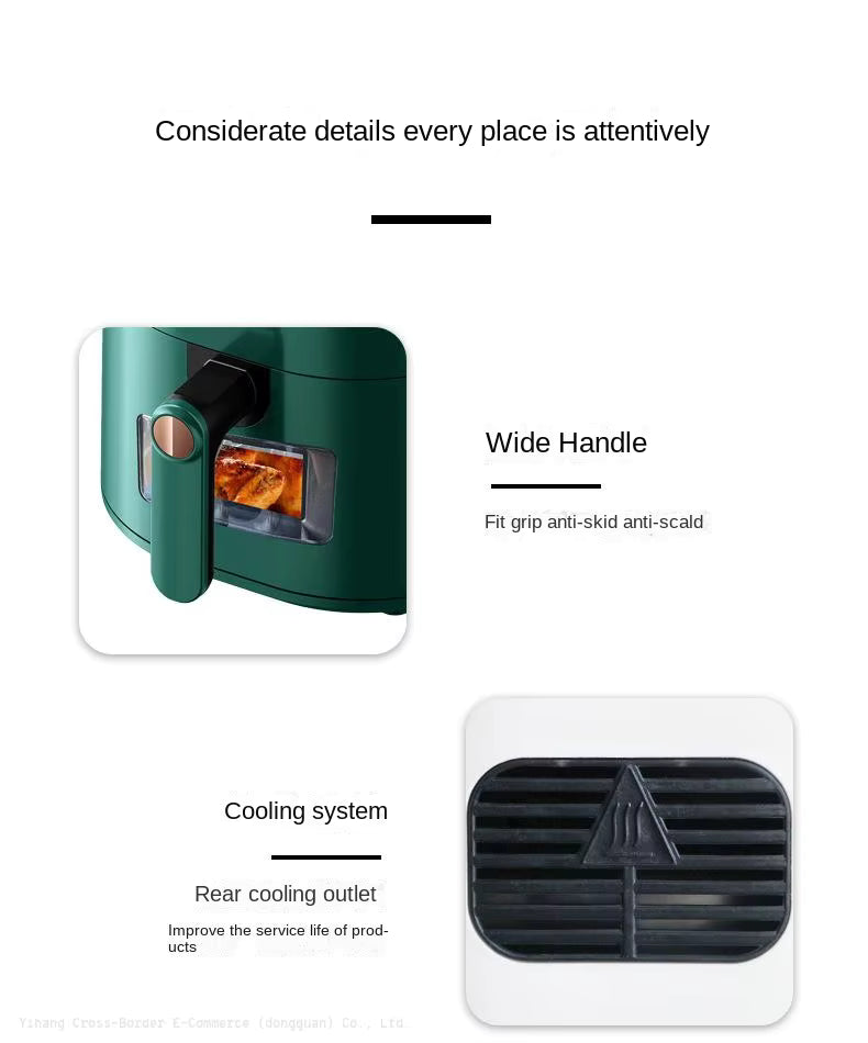 IN STOCK IN TORONTO-READY TO SHIP - 7.5 LTR Stainless Steel Air Fryer with Touch Screen Multifunctionality