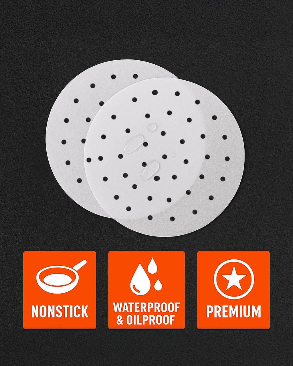 7.5 Inch Parchment Paper Rounds Compatible with Instant Pot RIO, Smart, Duo Nova, Duo Evo, Sheets for Baking, for Pressure Cooker, Air Fryers, Springform Pans, Non-Stick Small Pre-Cut Paper Liners