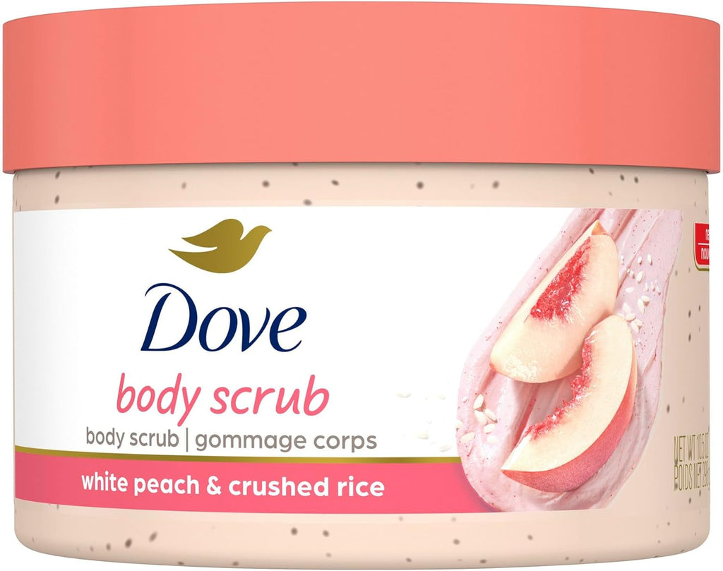 Body Scrub for Silky Smooth Skin White Peach & Crushed Rice Exfoliating Body Scrub That Restores Skin'S Natural Nutrients 298 G