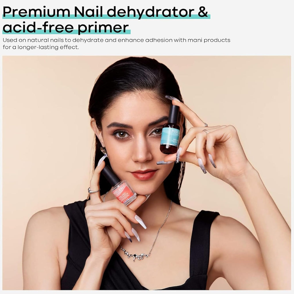 Nail Dehydrator, 15 Ml Acid Free Nail Prep Dehydrator for Press Ons/Acrylic Nails/Gel Nail Polish, Hema-Free Primer Bonder