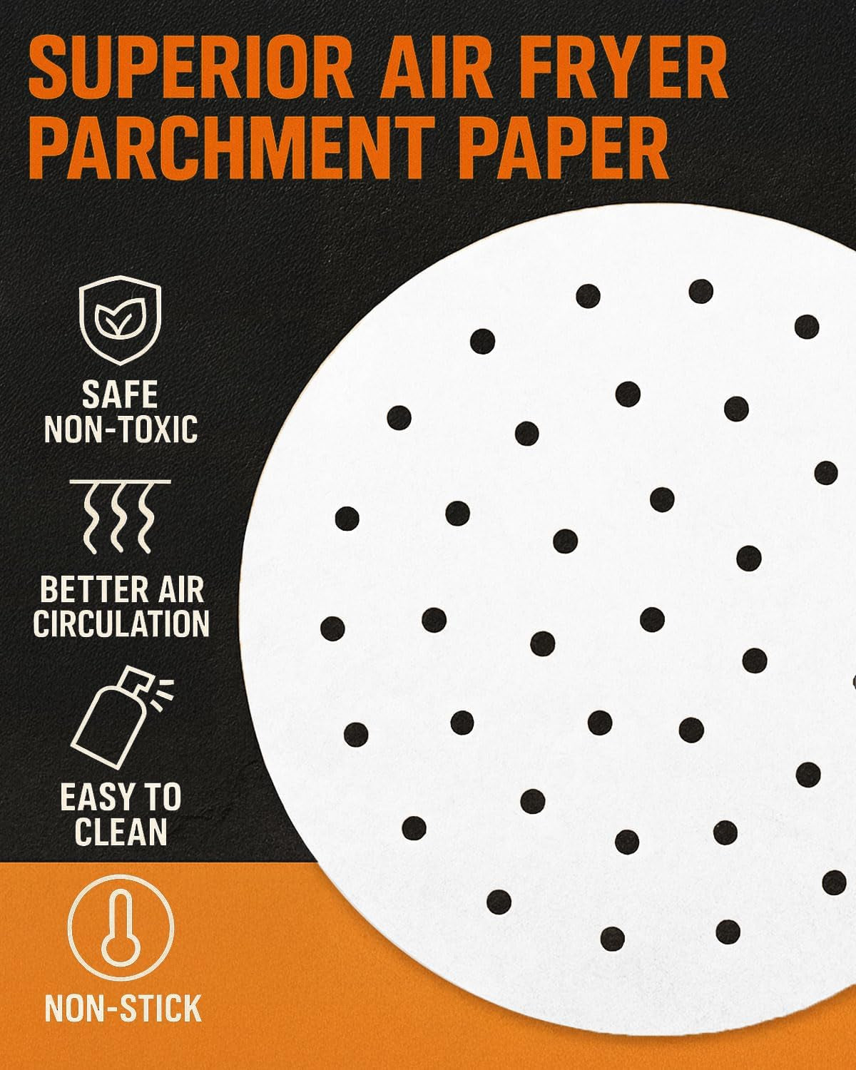 7.5 Inch Parchment Paper Rounds Compatible with Instant Pot RIO, Smart, Duo Nova, Duo Evo, Sheets for Baking, for Pressure Cooker, Air Fryers, Springform Pans, Non-Stick Small Pre-Cut Paper Liners
