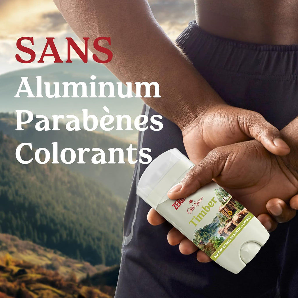 Deodorant for Men, Timber Deodorant with Sandalwood, 85 Grams